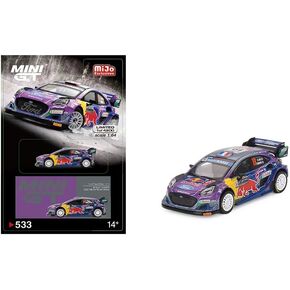 True Scale Miniatures Model Car Compatible with Ford Puma Rally1#19 M-Sport Ford WRT 2022 Rally Montecarlo Winner Limited Edition 1/64 Diecast Model Car MGT00533 in Saudi Arabia