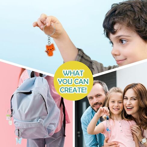 صفائح بلاستيكية قابلة للانكماش ثلاثية الأبعاد من auihiay، 5 أوراق انكماش مع نمط، مجموعة بلاستيكية قابلة للانكماش مع تعليمات وإكسسوارات DIY، حرف إبداعية للأطفال، هدايا حرفية رائعة للفتيات والفتيان in Kuwait