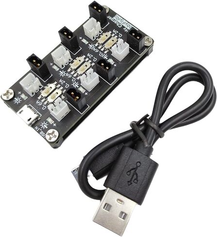 شاحن بطارية ليثيوم بوليمر GNB27 1S USB 3.8 فولت/4.35 فولت 6 قنوات 1S LiHV شاحن لشفرة ايماكس تيني هوك انداكتريكس تايني وووب اندوكتريكس FPV GNB27 موصل بطارية JST-PH 2.0 mCX mCPX in Kuwait