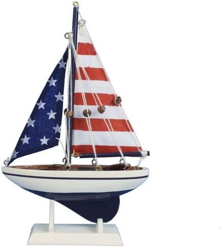 Hampton Nautical USA Flag Sailer, 9" in Saudi Arabia