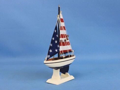 Hampton Nautical USA Flag Sailer, 9" in Saudi Arabia