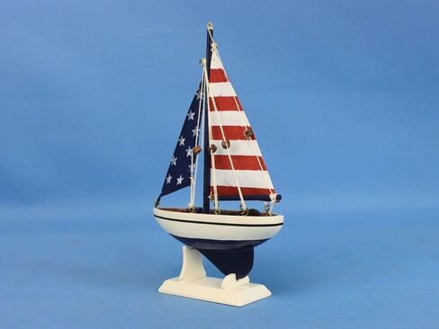 Hampton Nautical USA Flag Sailer, 9" in Saudi Arabia