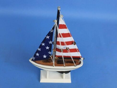 Hampton Nautical USA Flag Sailer, 9" in Saudi Arabia