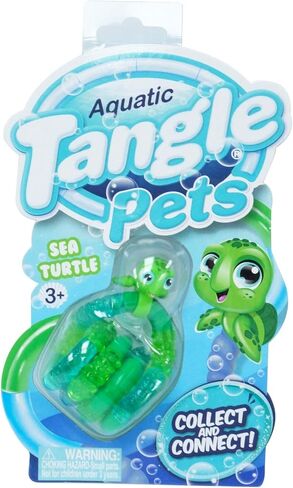 Tangle Aquatic Pets 2-Pack Turtle and Crab - Cute Fidgets for Boys and Girls - Aquatic Fidget Toys - Sea Creature Fidget Toys - Tangle Fidgets in Kuwait