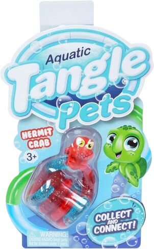 Tangle Aquatic Pets 2-Pack Turtle and Crab - Cute Fidgets for Boys and Girls - Aquatic Fidget Toys - Sea Creature Fidget Toys - Tangle Fidgets in Kuwait