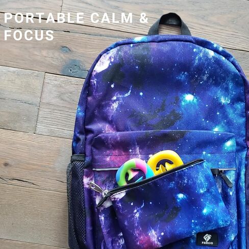 Suction Cup Fidget Toy for Kids, Adults by Fenrici, Dual Auditory, Sensory Stress Relief, Hand Grip Suction Cup for Occupational Therapy, A Great Alternative to Stress Ball, Pastel, Rainbow in Kuwait