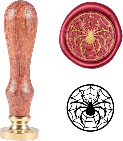 PH PandaHall Halloween Skull Wax Stamp Skeleton Crossbones Sealing Stamp Vintage Retro Wax Seal Stamps with Wooden Handle for Embellishment of Envelopes, Invitations, Wine Packages in Kuwait