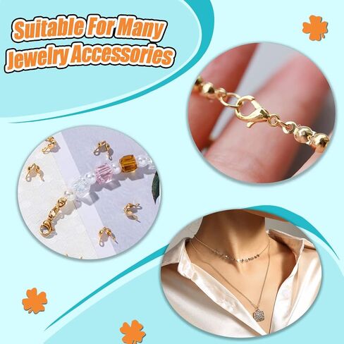 450pcs Jewelry Making Accessories Set Includes 200pcs Open Jump Ring Connectors 200pcs Bead Tips Knot Covers and 50pcs Lobster Claw Clasps for Bracelet Necklace DIY Jewelry Crafts Making Supplies in Kuwait