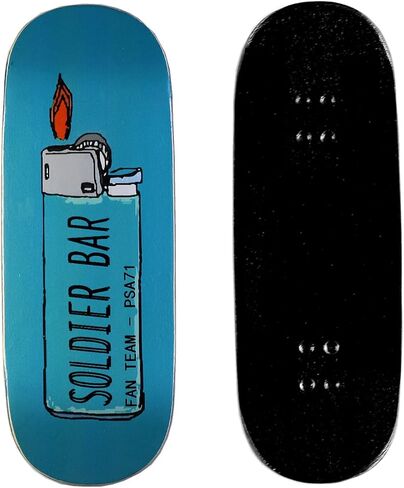 SOLDIER BAR Soldierbar 11.0 Maple Wooden Fingerboards Deck (Handmade 5-Layer Canada Maple 34mmX98mm) (Cactus) in Kuwait