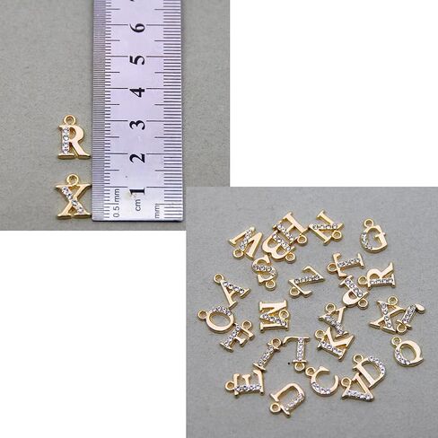 مجموعة تعليقات على شكل كوب بحروف ذهبية - اكسسوارات تعليقة على شكل حروف لكوب ستانلي (26 حرف)، معدن, معدن in Kuwait