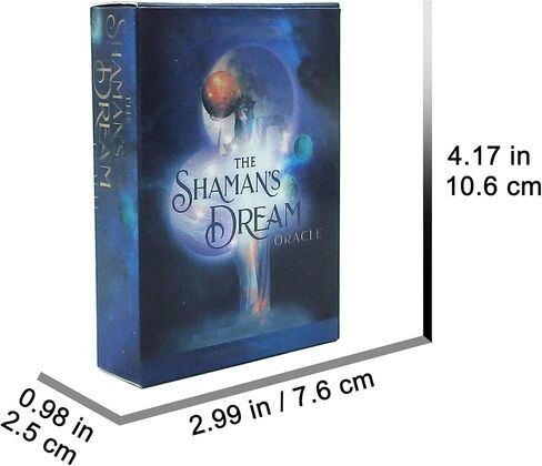 HOHAJIU A 64 إصدار جيب لبطاقات أوراكل لحلم الشامان مع دليل إلكتروني - بطاقات التارو للمبتدئين - مجموعة أوراكل مع المعاني عليها in Kuwait