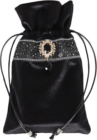 Milky Way Galaxy Tarot Cards Fabric Bag - 5 x 8 Inch Jewelry & Dice Pouch, Dungeons and Dragons Accessories, Runes & Jewelry Travel & Gift Bag (Green) in Kuwait