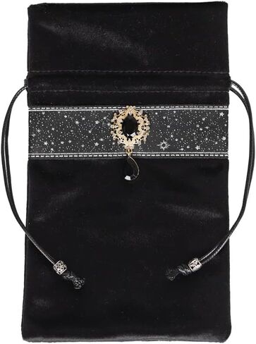 Milky Way Galaxy Tarot Cards Fabric Bag - 5 x 8 Inch Jewelry & Dice Pouch, Dungeons and Dragons Accessories, Runes & Jewelry Travel & Gift Bag (Green) in Kuwait