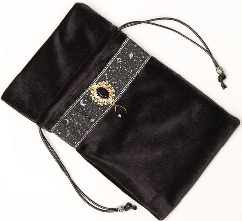 Milky Way Galaxy Tarot Cards Fabric Bag - 5 x 8 Inch Jewelry & Dice Pouch, Dungeons and Dragons Accessories, Runes & Jewelry Travel & Gift Bag (Green) in Kuwait