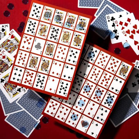 مجموعة ألعاب Brybelly Poker Keno مع بطاقات ورقائق - هدية ليلية للوحة ألعاب الكازينو العائلية للبالغين تتضمن مجموعة من أوراق اللعب، و12 لوحة، و200 شريحة بنغو in Saudi Arabia