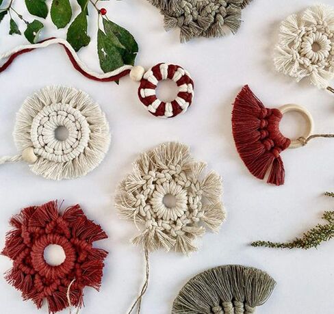 حبل مكرامية 2 مم × 722 قدم، حبال مكرامية باللون البيج، حبل من القطن الطبيعي، 3 جدائل من القطن الملتوي، بكرة حبل للتعليق على الحائط، مشاريع الحياكة اليدوية in Kuwait