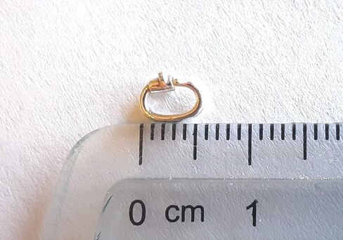 1pc Link Lock Jump Ring 14K Solid Yellow Gold ID 4.5 x 2.1mm Jewelry Components Without Soldering by CRAFT WIRE in Saudi Arabia