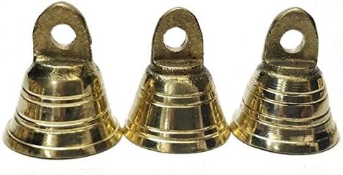 PARIJAT HANDICRAFT Lot 25 Brass Bells 1.13" H Vintage Style India Craft Decorative Camel Sheep Horse in Saudi Arabia