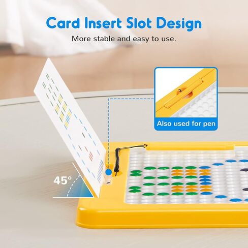 SGILE Magnetic Drawing Board, Sensory Activity - Montessori Toys 3 Year Old Toddler, Large Doodle Board for Toddler Magnetic Dot Art Travel Toys for 3 4 5 6 Year Old Boys Girls in Kuwait