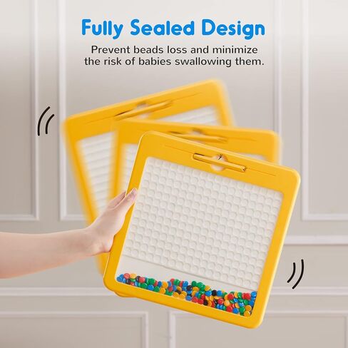 SGILE Magnetic Drawing Board, Sensory Activity - Montessori Toys 3 Year Old Toddler, Large Doodle Board for Toddler Magnetic Dot Art Travel Toys for 3 4 5 6 Year Old Boys Girls in Kuwait