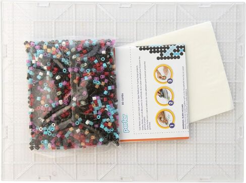 Perler Glow in The Dark Skull and Crossbones Halloween Fuse Bead Activity Kit with Patterns, Finished Project Sizes Vary, Multicolor, 1006 Pieces in Saudi Arabia