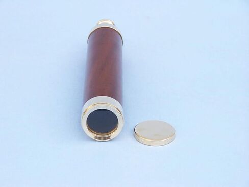 Hampton Nautical 3xglass-101 Deluxe Class Solid Brass-Wood Admiral's Spyglass Telescope 25" w/Rosewood Box-Nautical Decor in Saudi Arabia