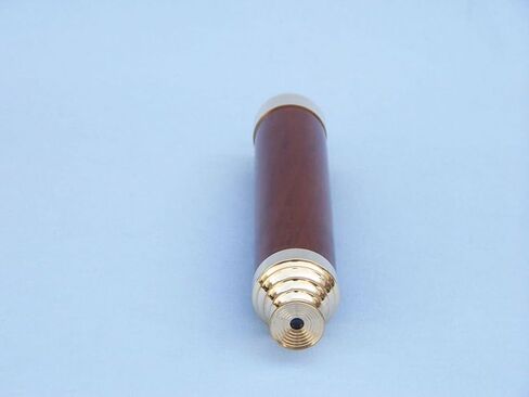Hampton Nautical 3xglass-101 Deluxe Class Solid Brass-Wood Admiral's Spyglass Telescope 25" w/Rosewood Box-Nautical Decor in Saudi Arabia