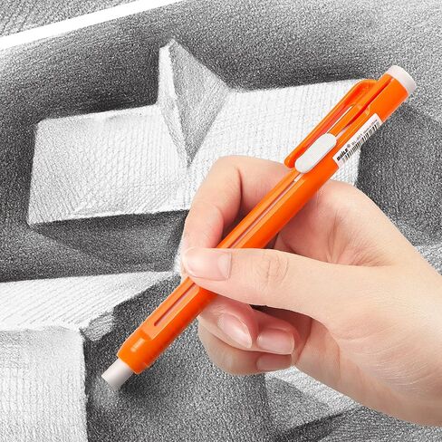 Retractable Mechanical Eraser Pen, Pen-Style Erasers Assorted Color, 4 Pack in Kuwait