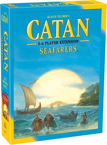 ملحق لعبة CATAN Seafarers Board مما يسمح بإجمالي 5 إلى 6 لاعبين لتوسيع CATAN Seafarer | لعبة الطاولة للكبار والعائلة | لعبة المغامرة اللوحية | من إنتاج استوديو كاتان in Kuwait