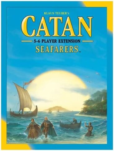 ملحق لعبة CATAN Seafarers Board مما يسمح بإجمالي 5 إلى 6 لاعبين لتوسيع CATAN Seafarer | لعبة الطاولة للكبار والعائلة | لعبة المغامرة اللوحية | من إنتاج استوديو كاتان in Kuwait