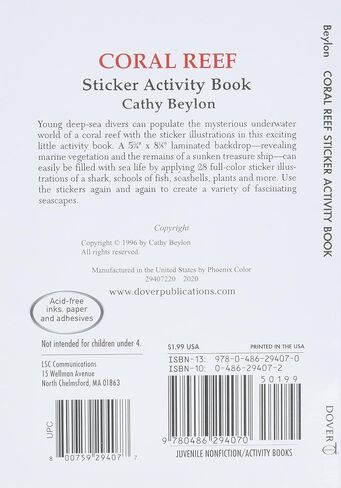 Coral Reef Sticker Activity Book (Dover Little Activity Books Stickers) in Saudi Arabia