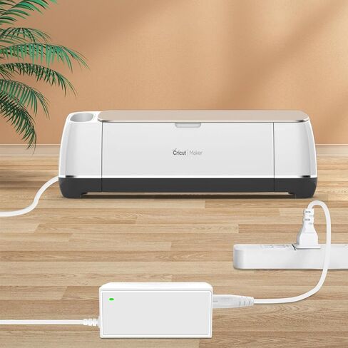 Power Cord for Cricut Explore air 2/Expression 2/Maker/Explore/Explore Air/Explore One/Create/Cake/Mini/Original Replacement for Cricut Maker KSAH1800250T1M2 Cutting 18V Charger Power Supply (White) in Kuwait