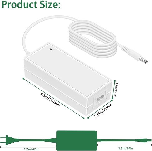 Power Cord for Cricut Explore air 2/Expression 2/Maker/Explore/Explore Air/Explore One/Create/Cake/Mini/Original Replacement for Cricut Maker KSAH1800250T1M2 Cutting 18V Charger Power Supply (White) in Kuwait