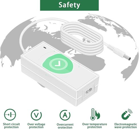 Power Cord for Cricut Explore air 2/Expression 2/Maker/Explore/Explore Air/Explore One/Create/Cake/Mini/Original Replacement for Cricut Maker KSAH1800250T1M2 Cutting 18V Charger Power Supply (White) in Kuwait