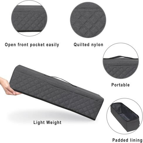 غطاء غبار BAGSPRITE متوافق مع Cricut Maker، Maker 3، Explore Air 2، Explore 3، غطاء Cricut مع 3 جيوب لملحقات Cricut (رمادي) in Kuwait