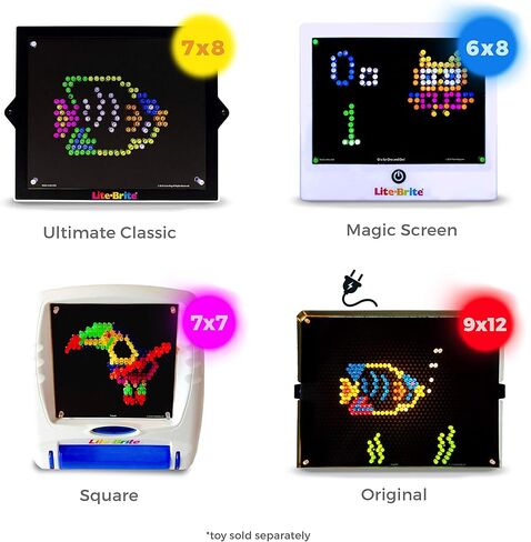 قوالب إعادة تعبئة الحكاية الخيالية من IllumiPeg للعبة Basic Fun Lite Brite Ultimate الكلاسيكية (10 أوراق، 7x8) in Kuwait