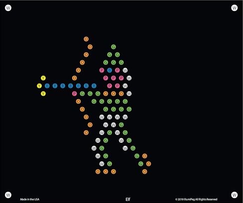 قوالب إعادة تعبئة الحكاية الخيالية من IllumiPeg للعبة Basic Fun Lite Brite Ultimate الكلاسيكية (10 أوراق، 7x8) in Kuwait