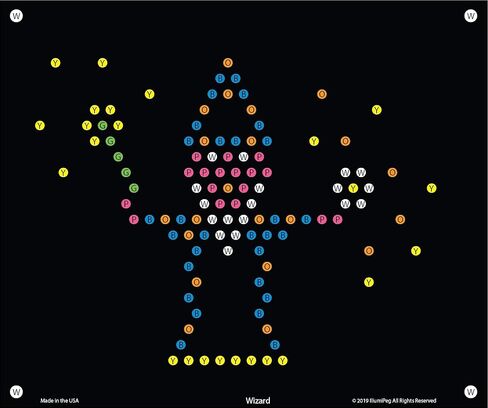 قوالب إعادة تعبئة الحكاية الخيالية من IllumiPeg للعبة Basic Fun Lite Brite Ultimate الكلاسيكية (10 أوراق، 7x8) in Kuwait