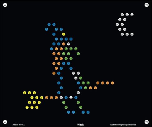 قوالب إعادة تعبئة الحكاية الخيالية من IllumiPeg للعبة Basic Fun Lite Brite Ultimate الكلاسيكية (10 أوراق، 7x8) in Kuwait