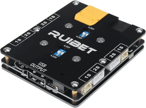 JHEMCU Ruibet 1S/2S شاحن بطارية ليبو 4 منافذ in Kuwait