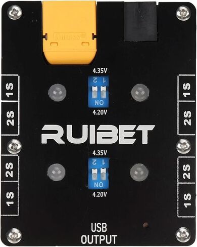 JHEMCU Ruibet 1S/2S شاحن بطارية ليبو 4 منافذ in Kuwait