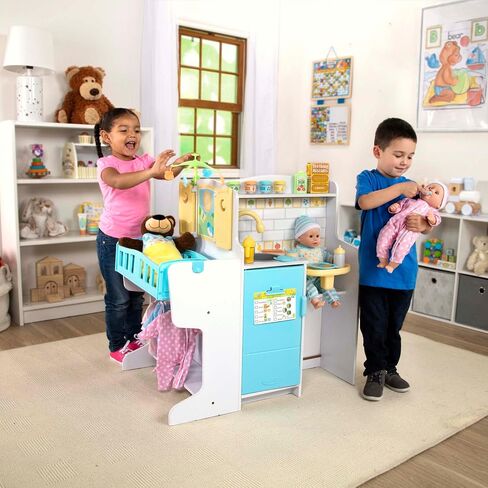 Melissa & Doug Mine to Love Baby Care Activity Center for Dolls - Kitchen, Nursery, Bathing-Changing - Pretend Play Baby Doll Accesories And Activity Center Play Set in Saudi Arabia