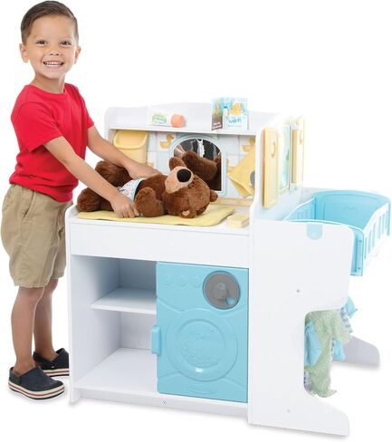 Melissa & Doug Mine to Love Baby Care Activity Center for Dolls - Kitchen, Nursery, Bathing-Changing - Pretend Play Baby Doll Accesories And Activity Center Play Set in Saudi Arabia