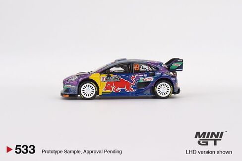 نموذج سيارة مصغر حقيقي متوافق مع Ford Puma Rally1#19 M-Sport Ford WRT 2022 Rally Montecarlo الفائز بإصدار محدود 1/64 Diecast Model Car MGT00533 in Saudi Arabia