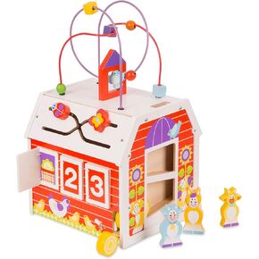 Melissa & Doug First Play Slide, Sort & Roll Activity Barn in Saudi Arabia