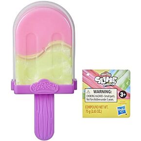 Play-Doh Slime Super Stretch Pop Ice Cream Toy for Kids 3 Years and Up, Treat for The Summer, Colors Vary