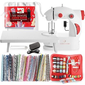 Hearth & Harbor HH-MINISWNGSET Sewing-Machines, Basic Set, Red, Puple, & Yellow
