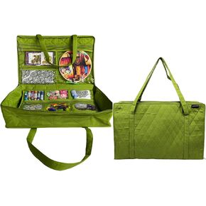 Yazzii Carry All Organizer Tote – Ultimate Craft Storage Bag with 20 Pockets - Quilting Supplies, Sewing Notions, Cutting Mats & More - Royal Blue in Saudi Arabia