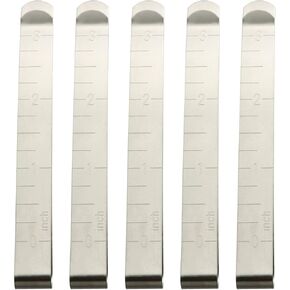 TAODAN 5pcs Stainless Steel Sewing Clips Hemming Clips Quilting Tool with Measurement Ruler DIY Sewing Accessories in Saudi Arabia