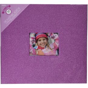 Colorbok 71873D Glitter Post Bound Album, 12 by 12", Pink in Kuwait